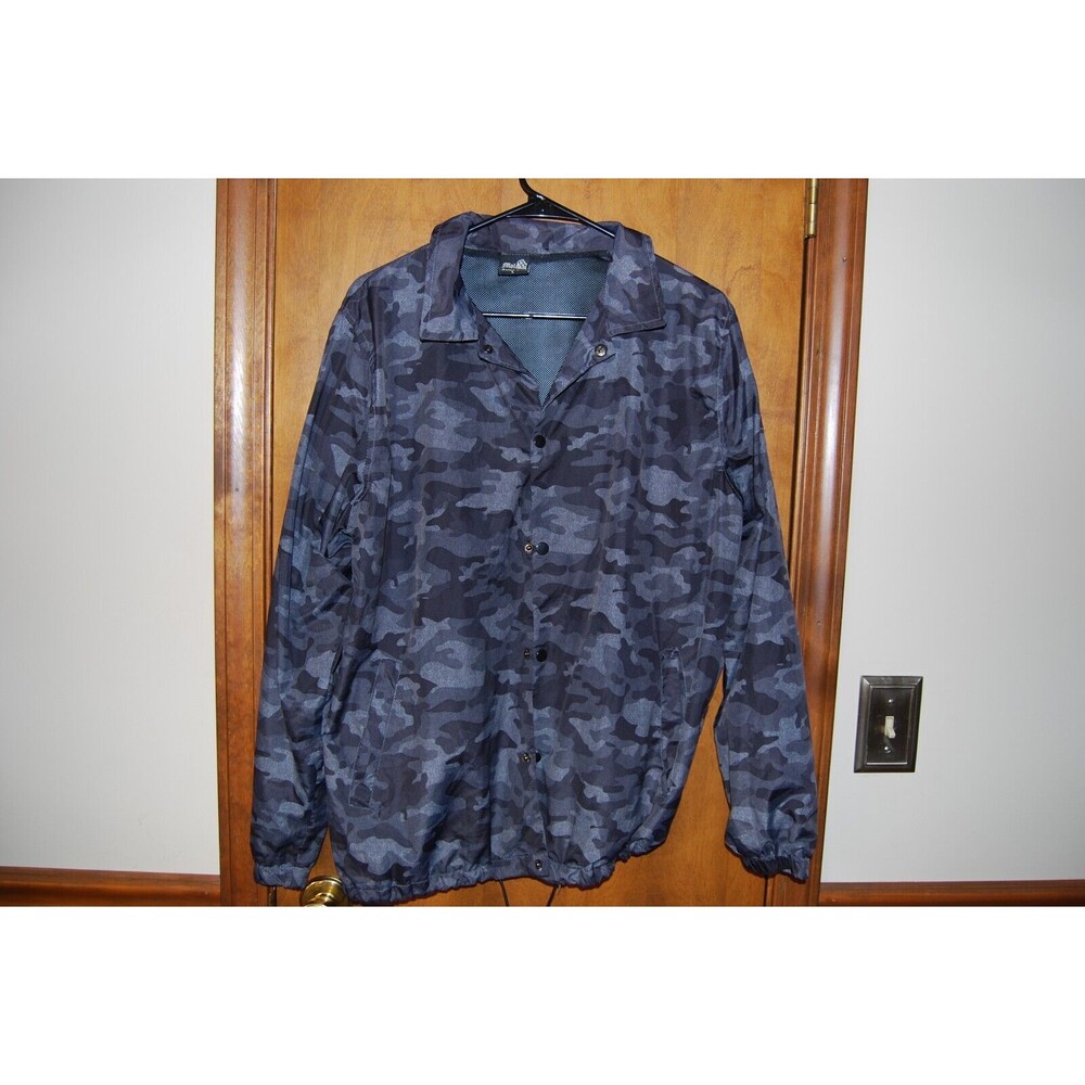 Molokai Surf Co Jacket - Hooded Windbreaker Camouflage, Men’s sz L